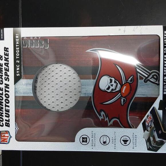 NFL Cornhole Game + Bluetooth Speaker | Tampa Bay Buccaneers - Picture 2 of 3